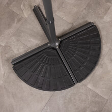 Charles Bentley Patio Banana Hanging Cantilever Umbrella Parasol Base Weights Stand - 2 Segments - 12kg per segment