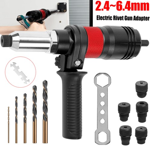 Electric Drill Rivet Nut Gun Adapter Professional Rivnut Insert Attachment Tool 2