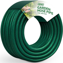 GARDEN HOSE PIPE HEAVY DUTY REINFORCED BRAIDED PVC WATERING HOSEPIPE REEL GREEN