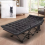 Camping Cot Heavy-Duty Portable Camping Bed  Folding Sleeping Bed with Mattress 1