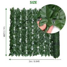 3M X 1M Artificial Hedge Fake Ivy Leaf Garden Privacy Fence Screen Roll Wall Panel