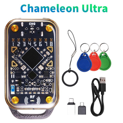 Chameleon Ultra  Card Emulator RFID  Chip Reader 125Khz 13.56Mhz Card Decode NFC Duplicator+3xUID Keychain 2