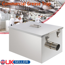 Commercial Grease Trap Catering Waste Fat Oil Filter Stainless Steel Large UK