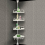 4-Tier Bathroom Corner Shelf Adjustable Telescopic Shower Storage Rack Plastic 1