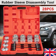 28pcs Press and Pull Sleeve Kit Bush Bearing Removal Steel Tool Set with Case UK