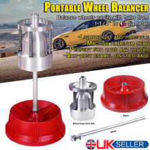 Pro Heavy Duty Rim Tire Hubs Wheel Balancer W/ Bubble Level Portable Cars Truck