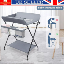 Baby Changing Table Portable Folding Diaper Station Infant Nursery with Storage