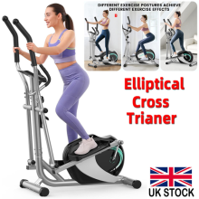 Elliptical Cross Trainer Home Magnetic Machine 8 Level Adjustable Resistance UK