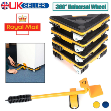 Easy Move Removal Heavy Furniture Shifter Lifter Slider Mover Wheels Moving Kit