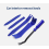 5Pcs Car Trim Removal Tool Kit Set Door Panel Fastener Auto Dashboard Plastic UK 3