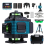4D 16-Line Laser Level 360 Green Auto Self Leveling Measure Tool w/2 Batteries 1
