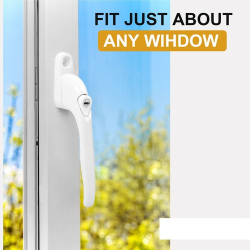 Universal Inline uPVC Window Handle Espag Upvc Key Locking Double Glazing UK