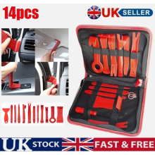 14Pcs Car Trim Removal Pry Tool Molding Kit Panel Door Dash Interior Clip Set UK