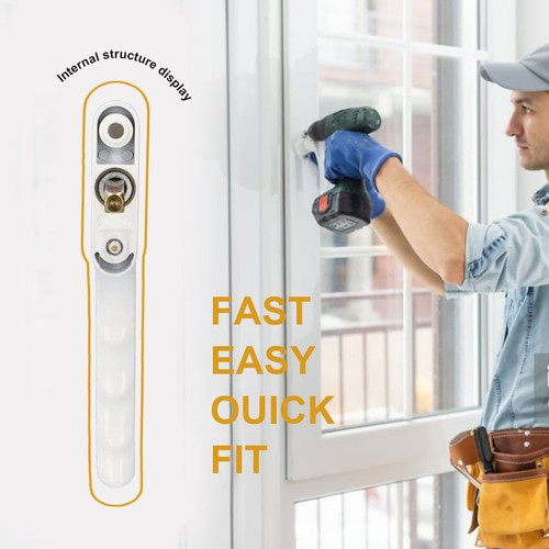 Universal Inline uPVC Window Handle Espag Upvc Key Locking Double Glazing UK 2