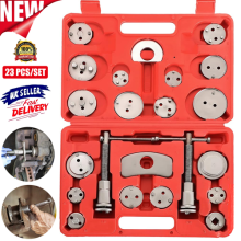 23Piece UNIVERSAL HEAVY DUTY BRAKE CALIPER PISTON REWIND WIND BACK TOOL KIT NEW
