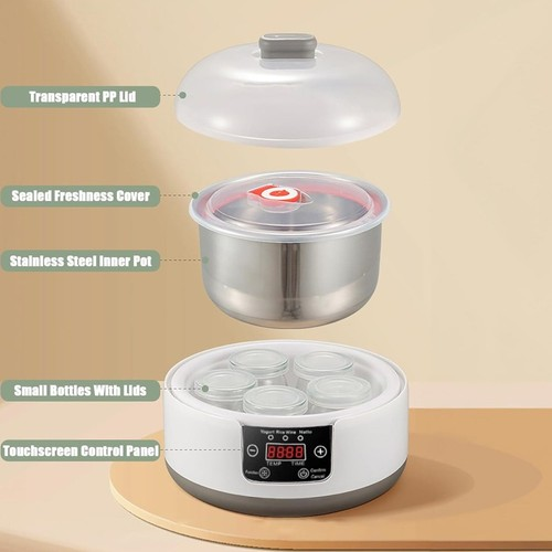 Yogurt Makers Machine, Automatic Probiotic Yogurt Maker with Temperature Control 2