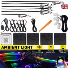10 in1 Full LED Bead Symphony Dream Car Interior Ambient Lighting Wireless Kit