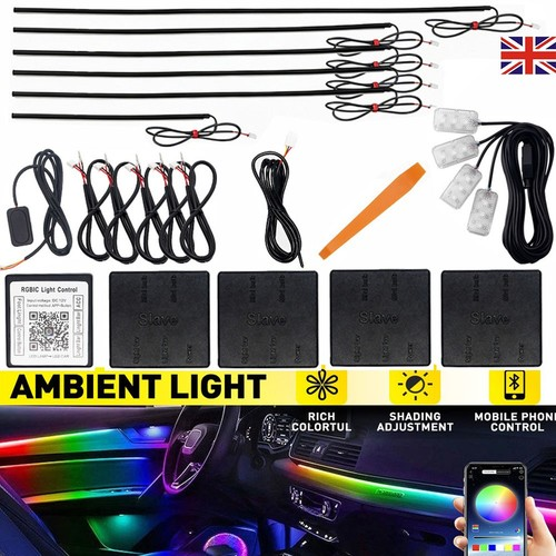 10 in1 Full LED Bead Symphony Dream Car Interior Ambient Lighting Wireless Kit