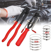 32Pcs Universal CV Boot Clips Kit Stainless Steel CV Joint Crimp Clamp With Tool