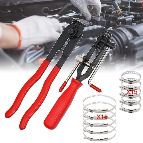 32Pcs Universal CV Boot Clips Kit Stainless Steel CV Joint Crimp Clamp With Tool
