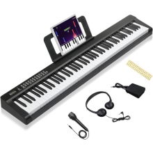 88 Key Full Size Semi-Weighted Digital Piano Electronic Keyboard Piano 150 Demos