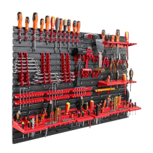 Wall Mounted Tool Peg Board Set Garage Storage Bins Workshop Rack Shed Organiser