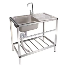 Catering Sink Commercial Kitchen Stainless Steel Triple Double Bowl Drainer Unit
