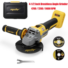 9600RPM Cordless Brushless Angle Grinder Compatible with Dewalt 20V MAX Battery