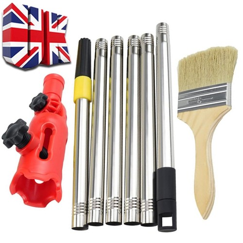 Long Handled Paint Roller Set Extendable High Reach Ceiling Paint Extension Pole