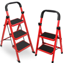 Folding Step Ladder Anti-Slip Household Foldable Ladder with Safety Step Stool