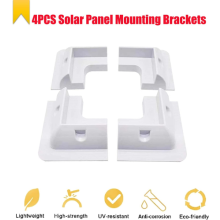 4PCS Solar Panel Mounting Brackets Corner Bracket Kit for Roofs of RV, Caravans