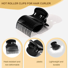 24 Heißwickler-Clips für Lockenwickler, Krallenclip, Ersatz-Haarpartie-Styling für Frauen und Mädchen