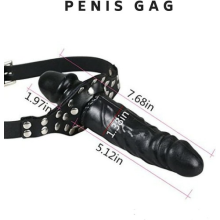 Double Ended Gag Head Strap on Mouth Gag Adult Sex Toy For Couple Simulation