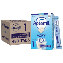 96 x 23g Aptamil Pre-Measured Tabs 1 First Infant Milk From Birth Formula