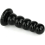 5 Bead Anal Trainer Realistic Black Silicone Large Beads with Suction Cup 2