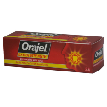 3 x Orajel Extra Strength acute toothache dental gel â“ 20% w/w Benzocaine 5.3g