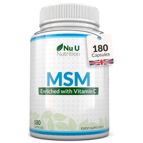 MSM with Vitamin C and Selenium 180 Capsules Methylsulfonylmethane 1