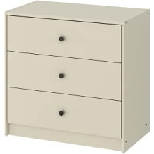 IKEA GURSKEN 3 Drawer Chest 69x38x67 cm