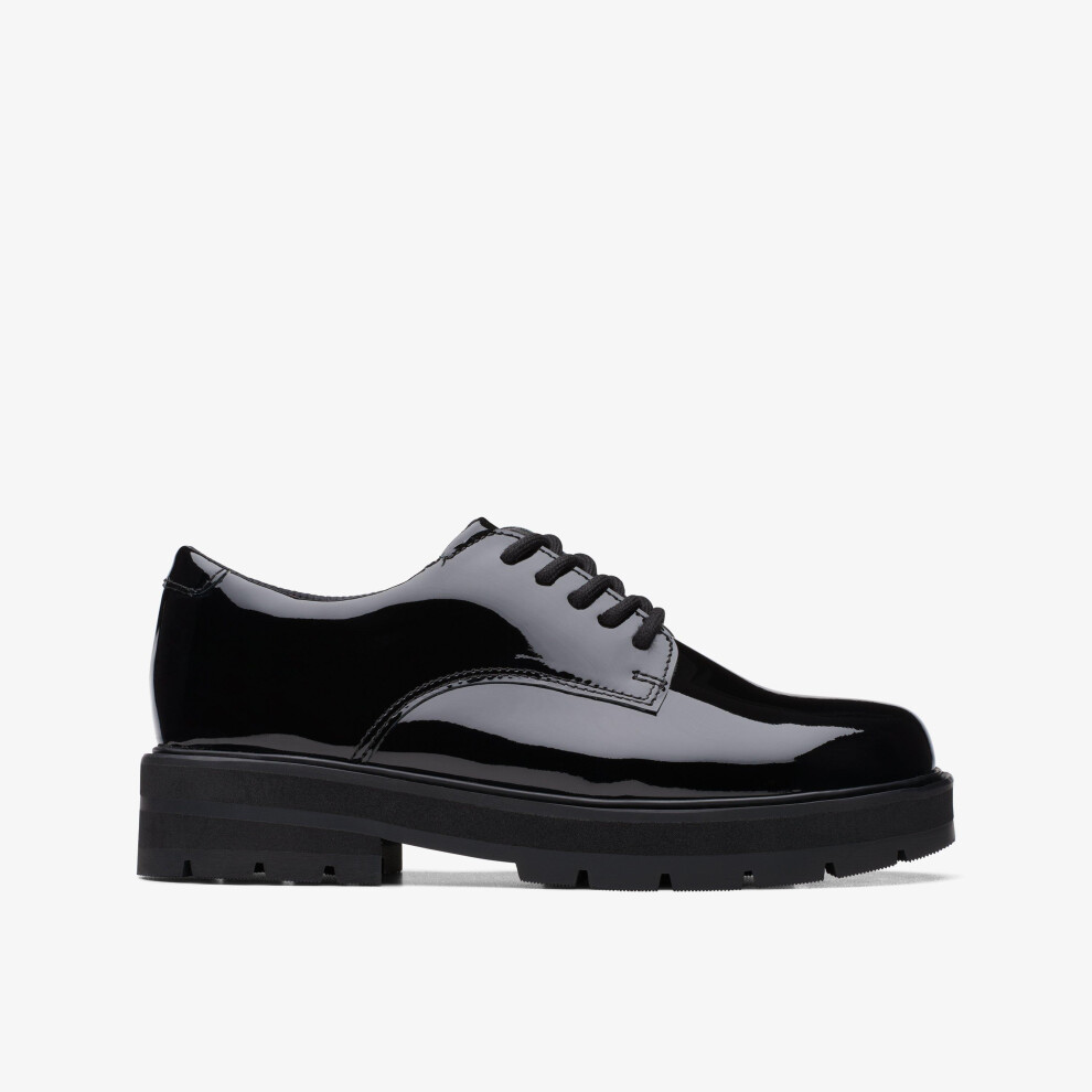 Clarks (Wide, Not Specified) Prague Lace O. Black Pat
