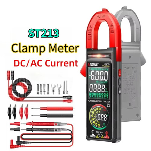 ANENG Digital Clamp Meter /AC Current 6000 Counts 400A Amp Multimeter Large Color Screen Voltage Tester Red 2