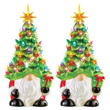 Sapin de Noël Gnome, Décorations de Noël Illuminées, Sapin de Noël Vieil Homme Sans Visage, Décoration de Noël