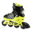 Patins de gelo e inline 4 em 1, preto e verde, tamanho P (29-33) 6