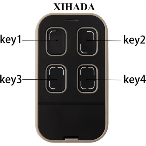 Garage Door Remote Universal Gate Remote Control Cloning Key Fob Programmable Learning 4-Buttons Multi Frequency 433MHz
