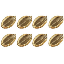 8X Gold Leaf Ceramic Plate Dish Porcelain Candy Trinket Dish Jewelry Fruit Serving Tray Storage Plate Crockery Tableware