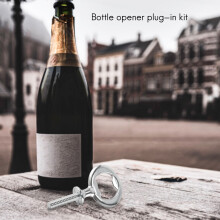 10 Pezzi di Tappo per Vino e 5 Pezzi di Apribottiglie nel Bianca Inserti Apribottiglie Set Hardware per La Festa di Nozze Che Gira Progetto DIY