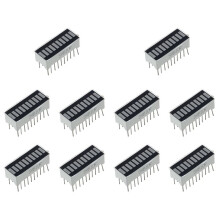 10X 10 Segment Red LED Bar-Graph Display