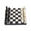 Churchill Games Small Black and White Foldable Chess Set 2