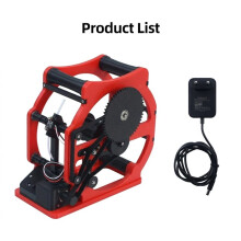 Verbeterde Gemotoriseerde Filamentoproller, Geautomatiseerd Proces, Moeiteloos en Veelzijdig voor 3D-Printers, EU-Stekker, Rood + Zwart