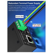 Upgrade Industrial POE 1 Gigabit RJ45 Port 1 Gigabit SFP Port with DIN Rail BT90W POE Output Plug and