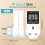 Thermostat Socket with Sensor,Temperature Controller Socket Outlet Lcd Screen Heating Cooling Temperature  UK Plug 7